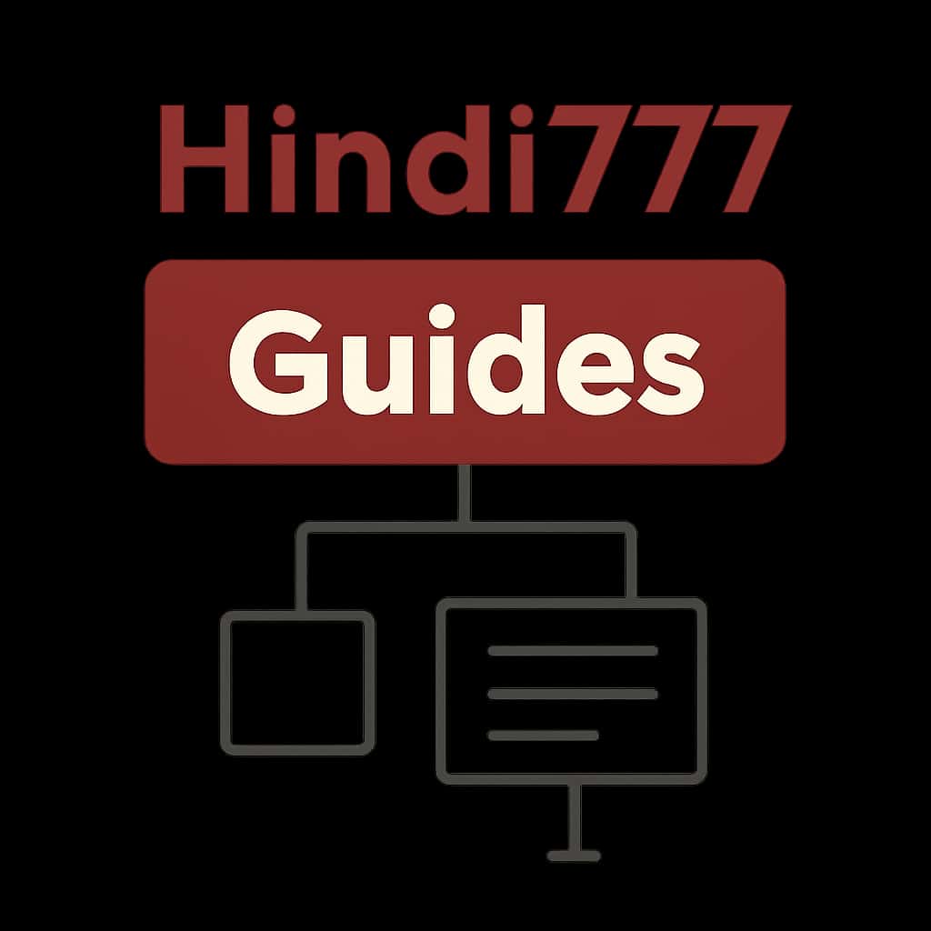 Illustration depicting the features of Hindi777 Guides.