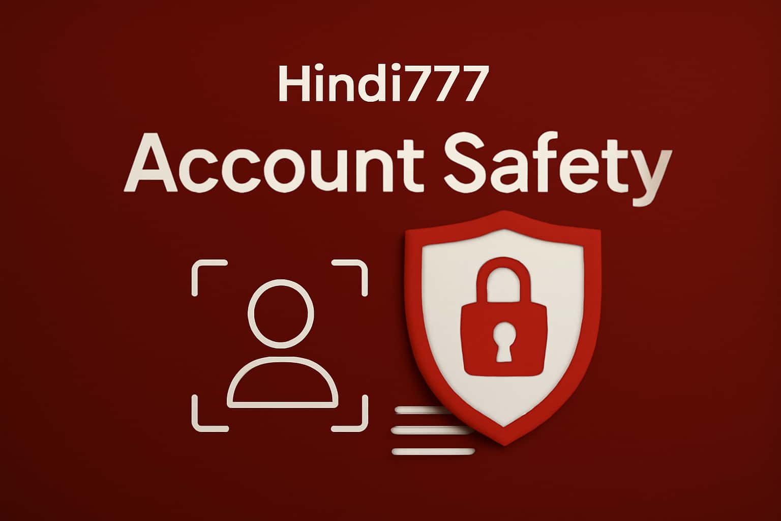 An informative graphic illustrating the concept of Hindi777 Account Safety.