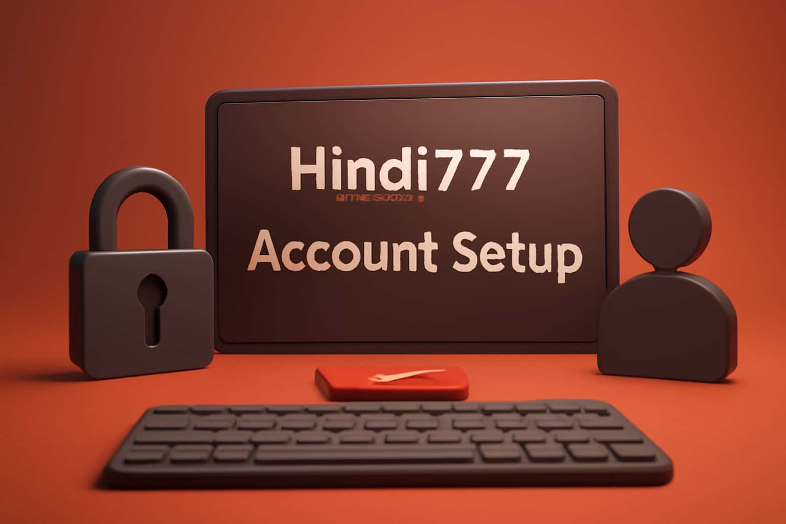 An informative graphic illustrating the Hindi777 Account Setup process.