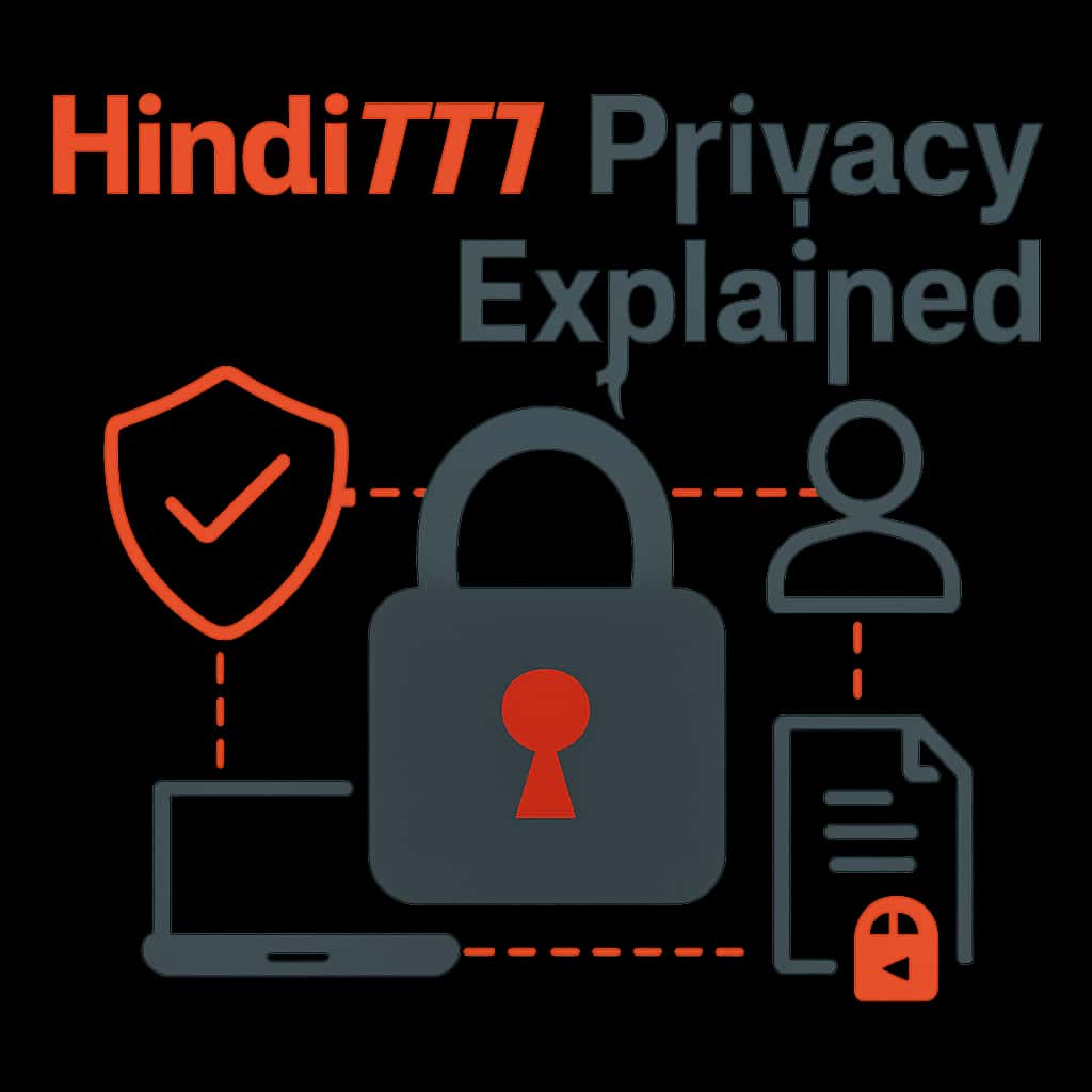 Illustration detailing Hindi777's privacy policies.