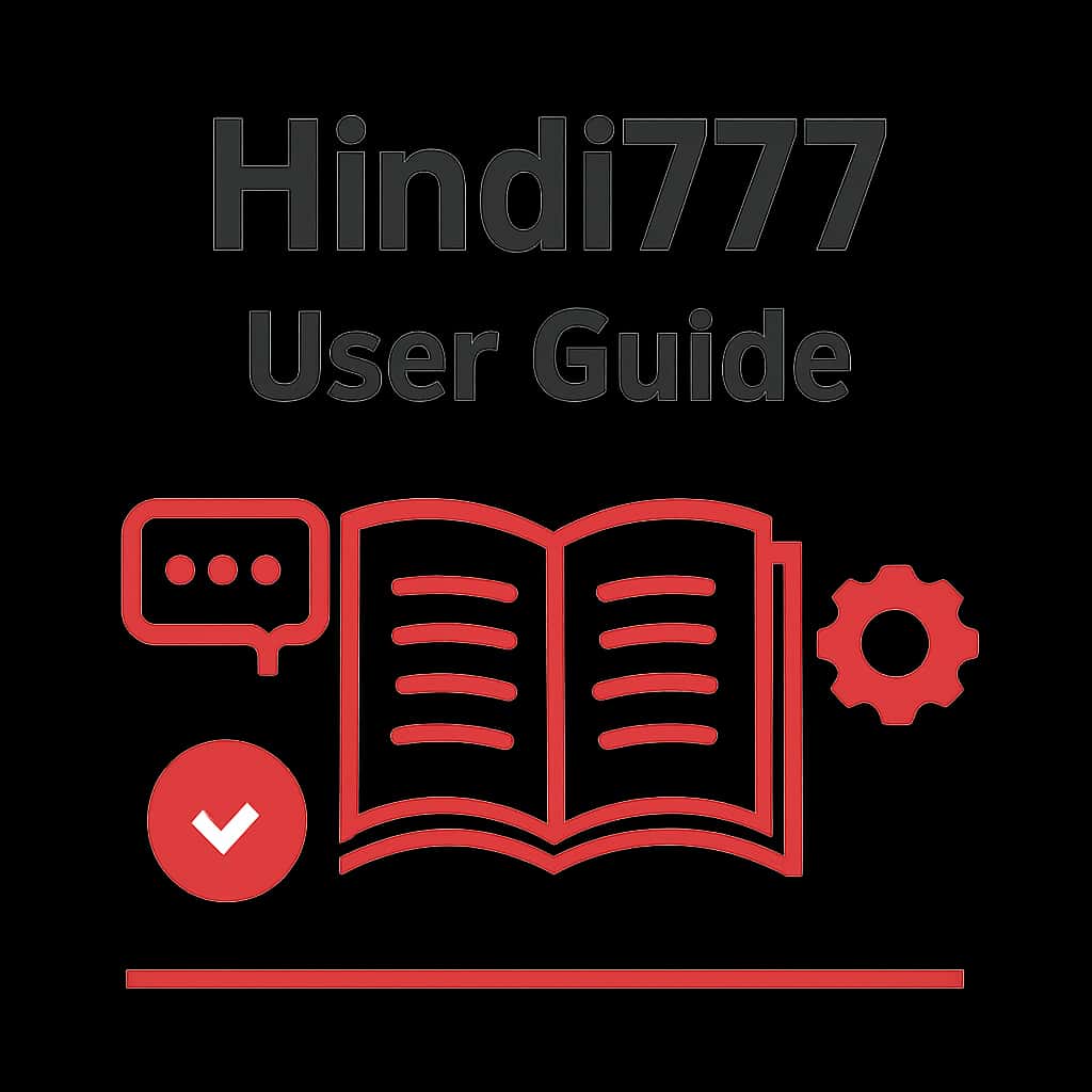 Diagram illustrating the features of the Hindi777 User Guide.
