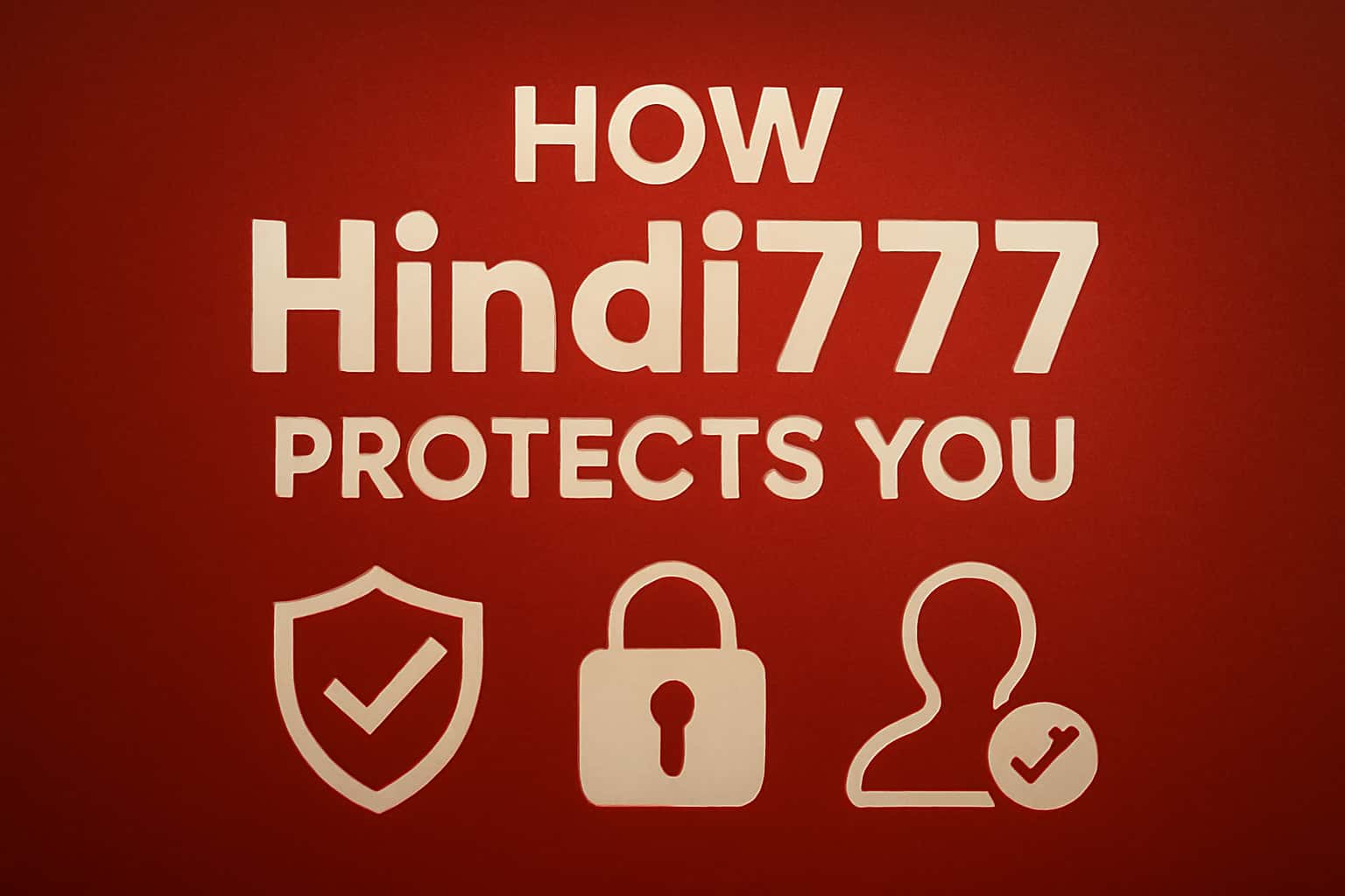 An illustration representing the security features of Hindi777.