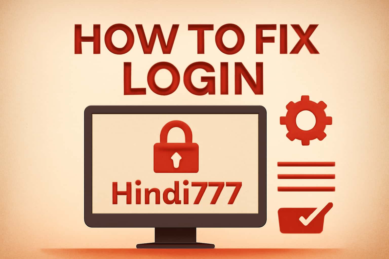 An informative scene related to fixing login issues for Hindi777.