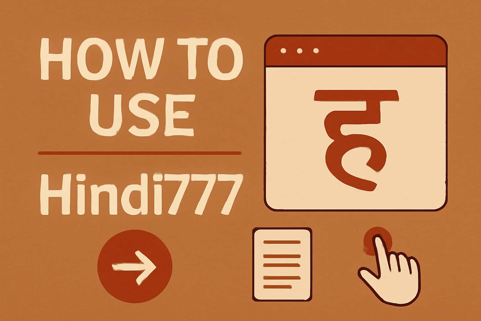 An informative visual representation depicting the functionality of Hindi777.