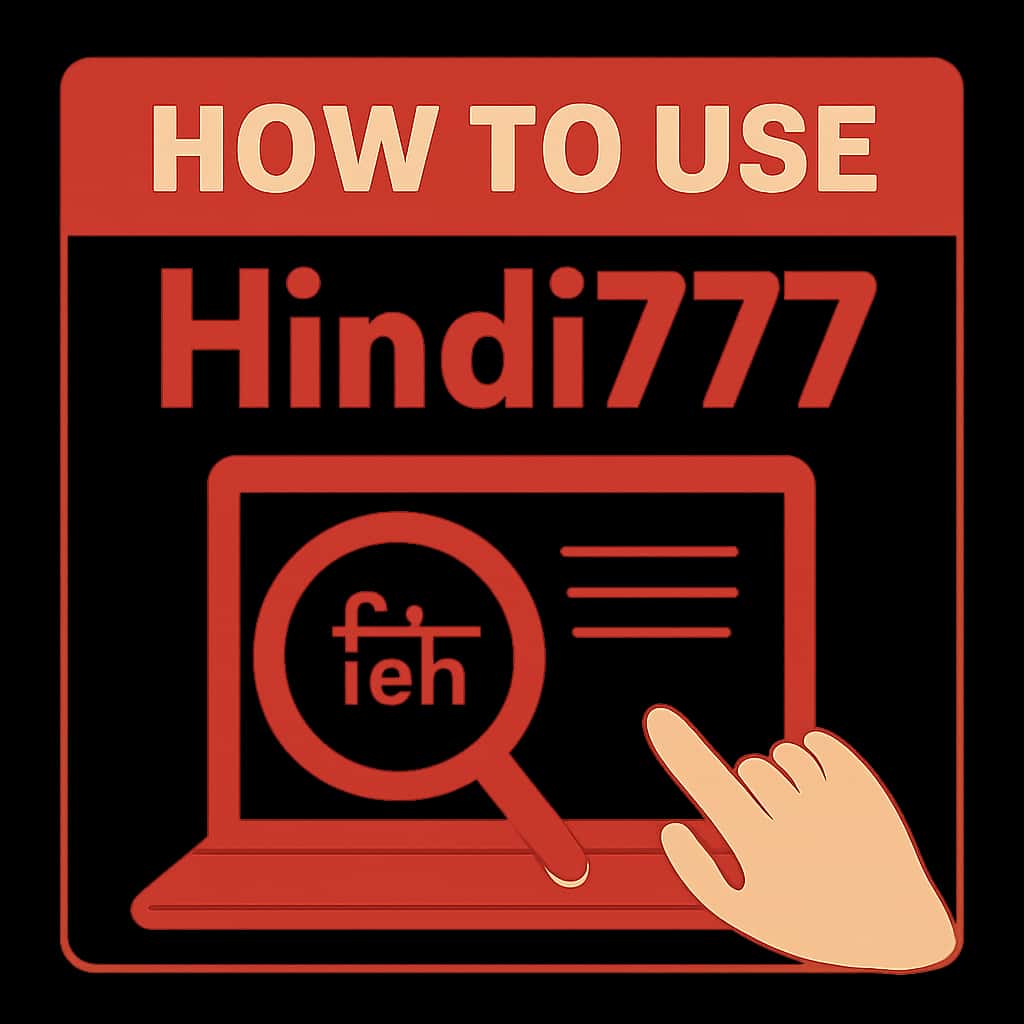 An educational diagram showcasing the features of Hindi777.