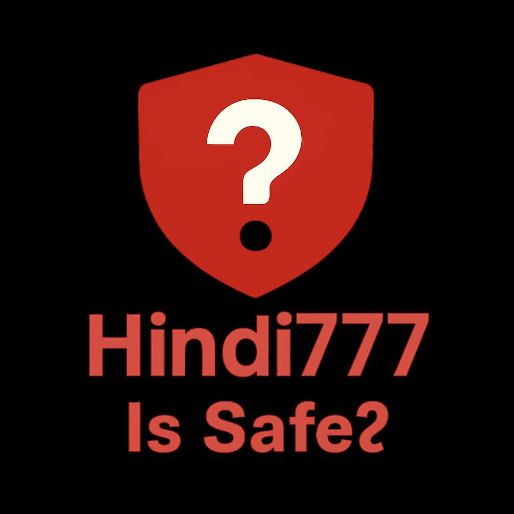 A professional badge icon representing the safety of Hindi777.