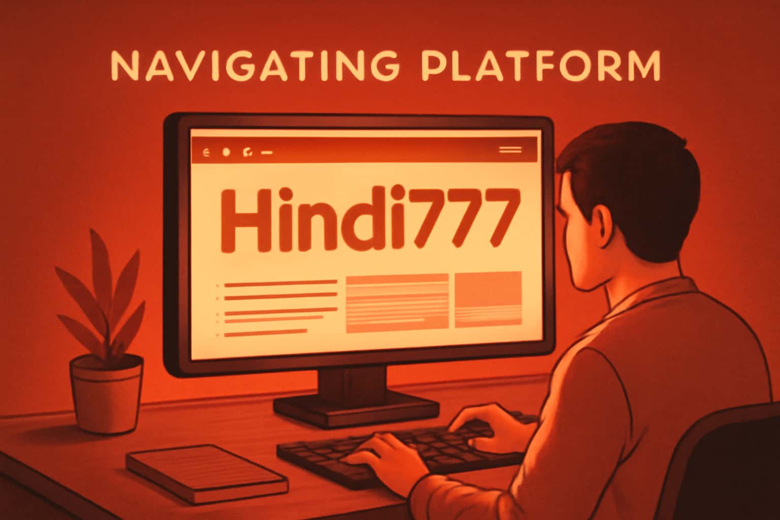An informational visual representation of the Hindi777 platform navigation.