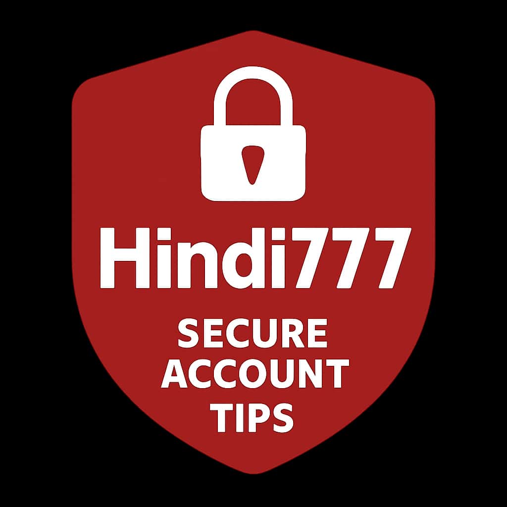 An icon symbolizing account security tips for Hindi777.