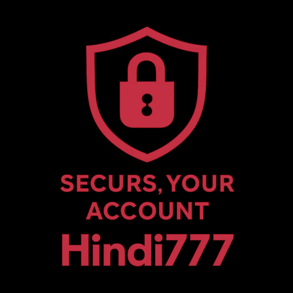 A badge design symbolizing account security for Hindi777.