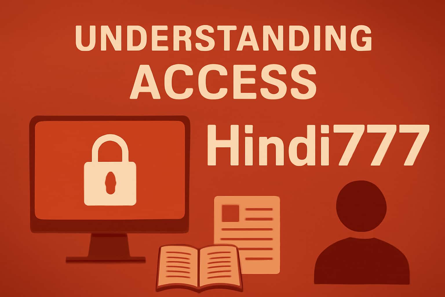 An informational graphic depicting the concept of Hindi777 access.