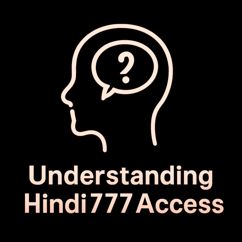 A professional badge illustrating Hindi777 access.